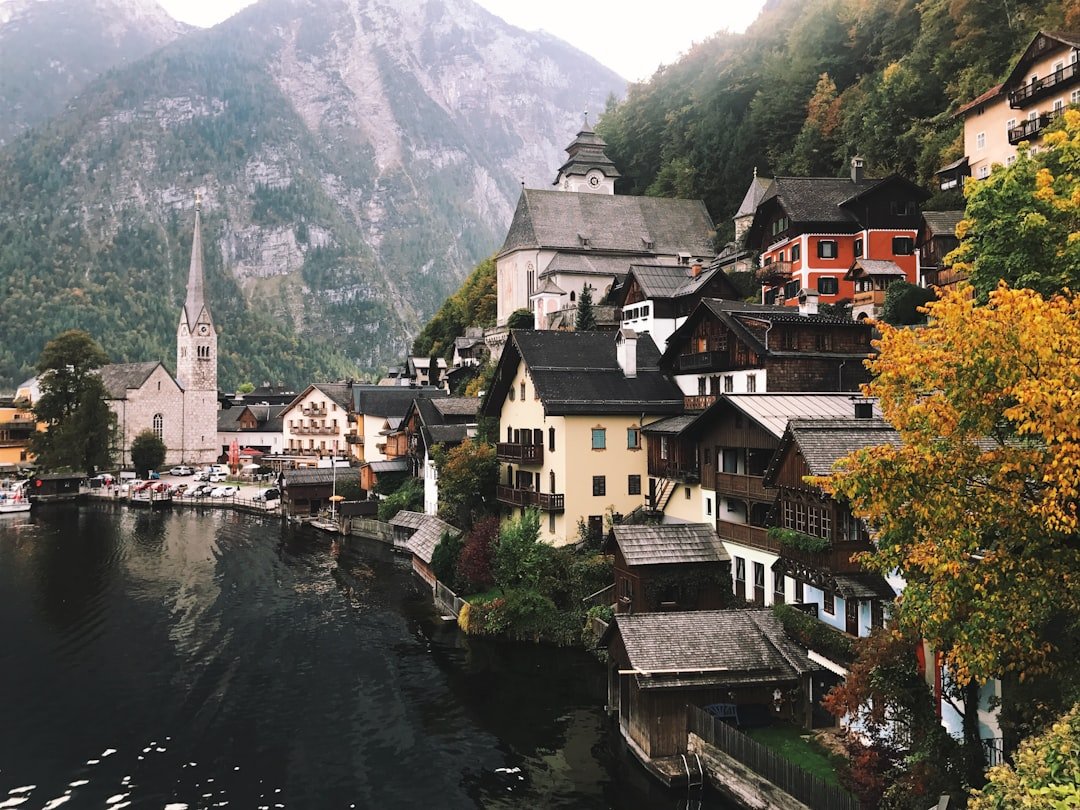 Hallstatter village by Hallstatter See