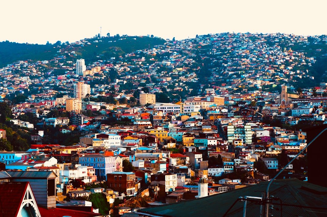 Colorful hillside houses and steep funiculars