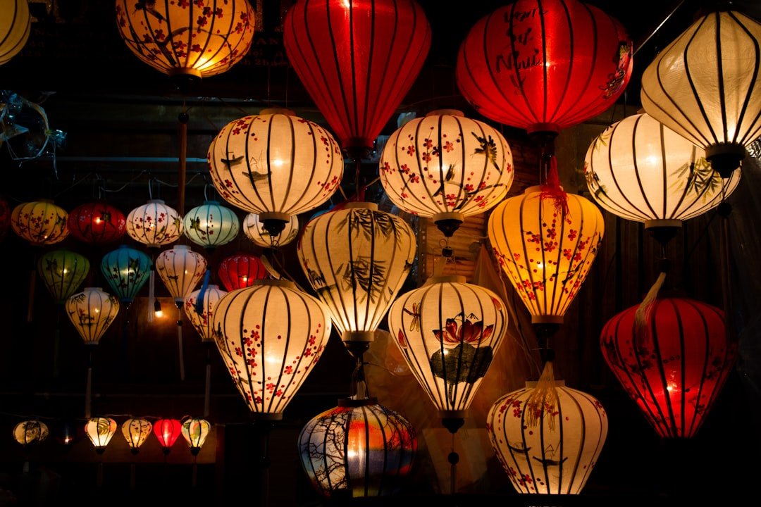 Hoi An lantern lit riverfront street
