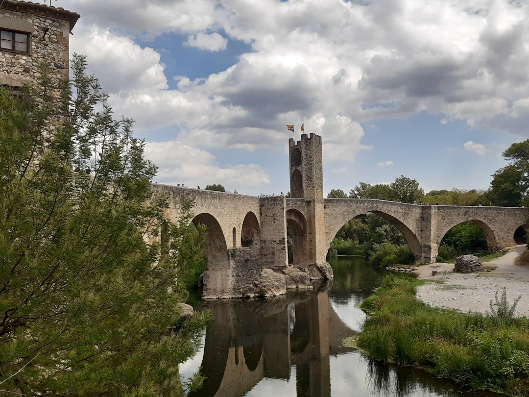 Besalu Pont Vell medieval stone bridge
