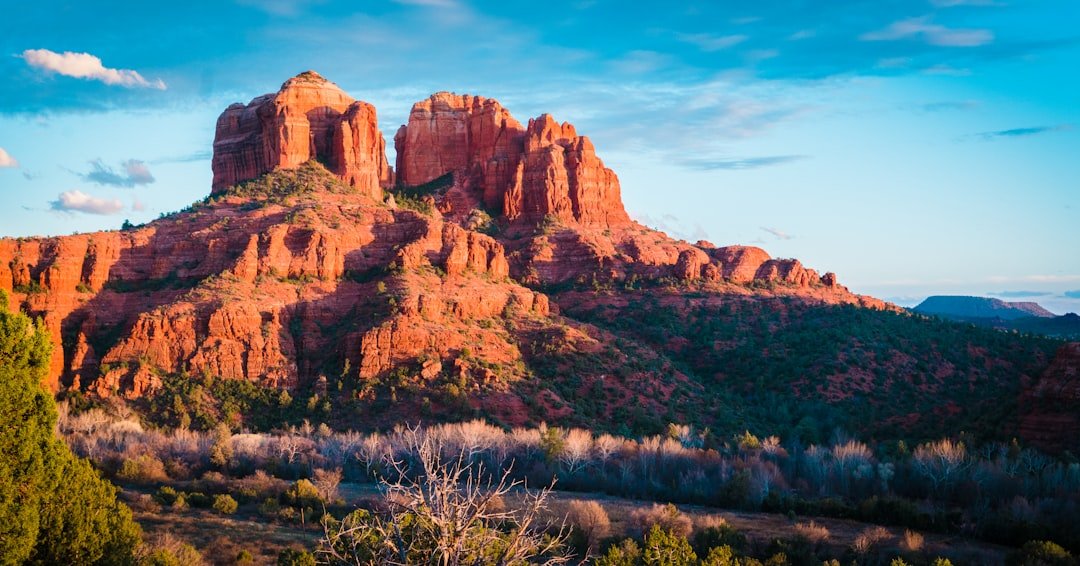 Cathedral Rock Sedona red rock formation reflected pool