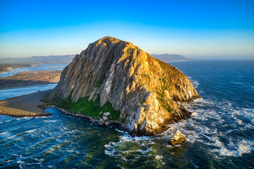 Morro Rock volcanic plug at Morro Bay