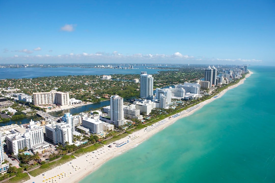 South Beach Miami Art Deco shoreline