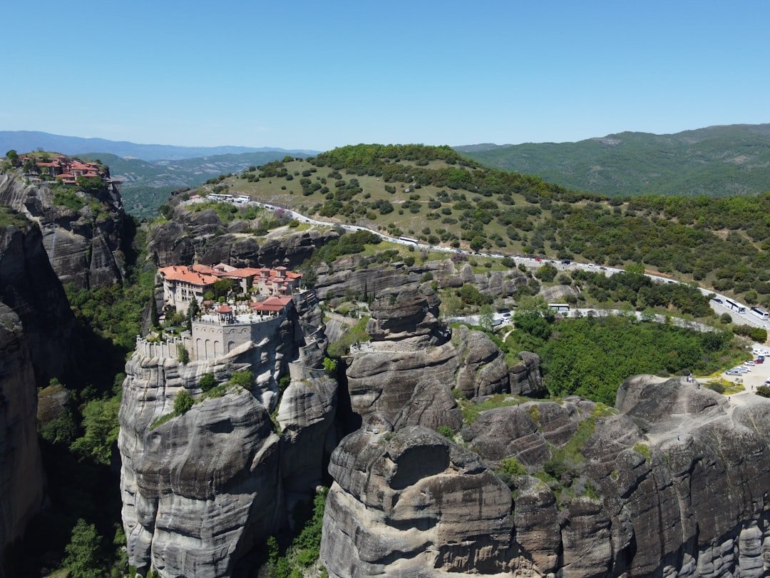 Clifftop monasteries perched on Meteora rocks