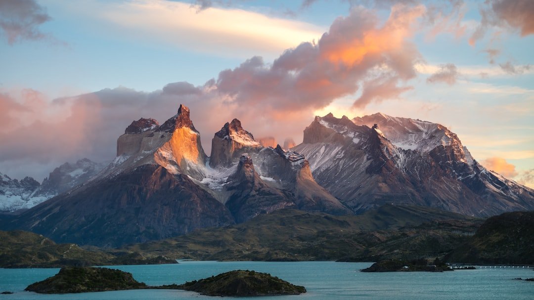 Granite towers and turquoise lake