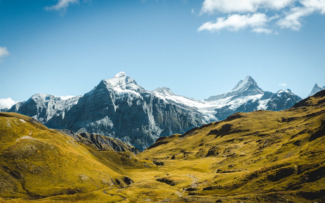 Eiger North Face cliff and mountain